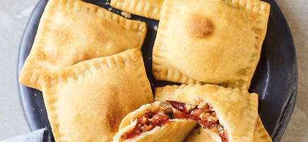 Ravioles de pizza au jambon