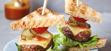 Mini-Burger-Spiesse