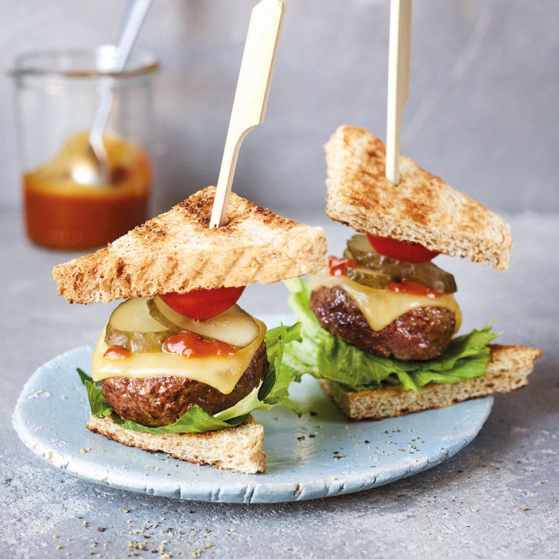 Mini-Burger-Spieße