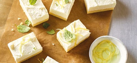 Zitronenkuchen mit Skyrtopping