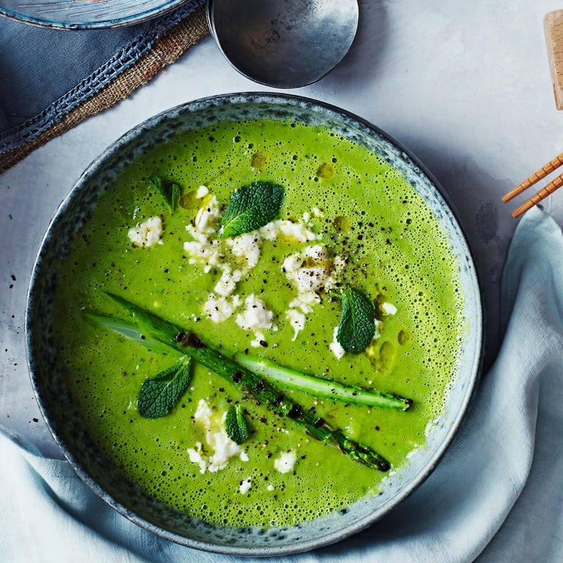 Photo of Pea, lettuce & asparagus soup by WW