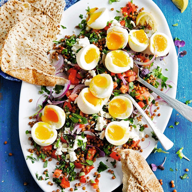 Photo of Boiled eggs with lentil tabbouleh by WW