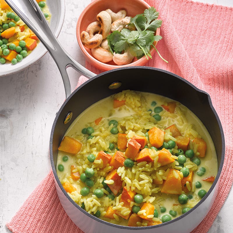 Foto van Rijstpannetje met kokos en pompoen door WW