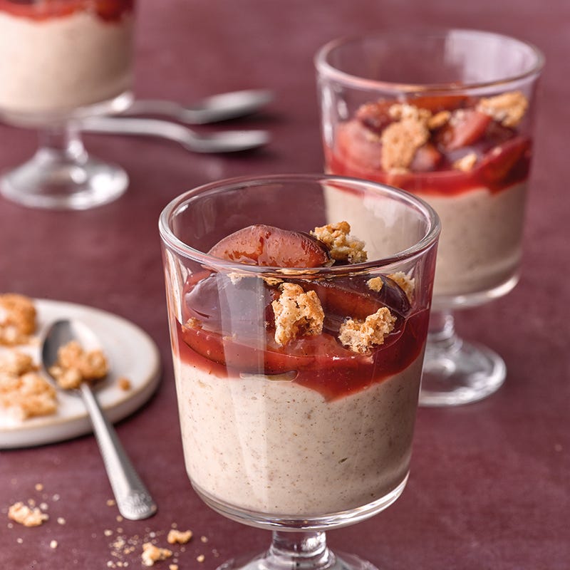 Foto van Kaneelpudding met pruimencompote door WW