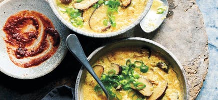 Chicken & shiitake egg drop soup