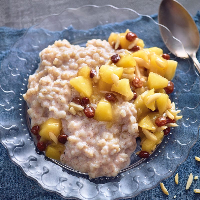 Milchreis mit Bratapfelkompott
