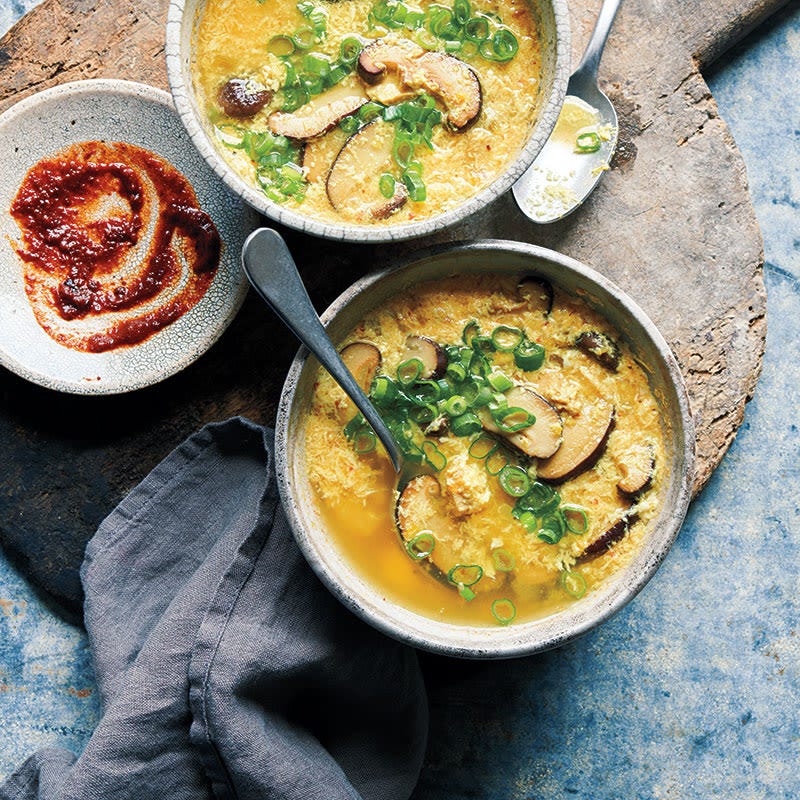 Photo of Egg drop soup with shiitakes and chicken by WW