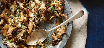 Roasted Wild Mushrooms with Grated Fontina