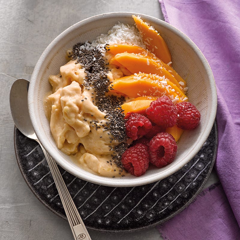 Foto van Papajasmoothiebowl met kokos door WW