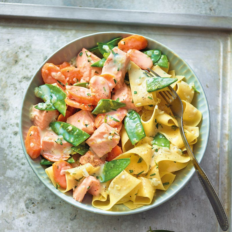 Lachs-Estragon-Ragout