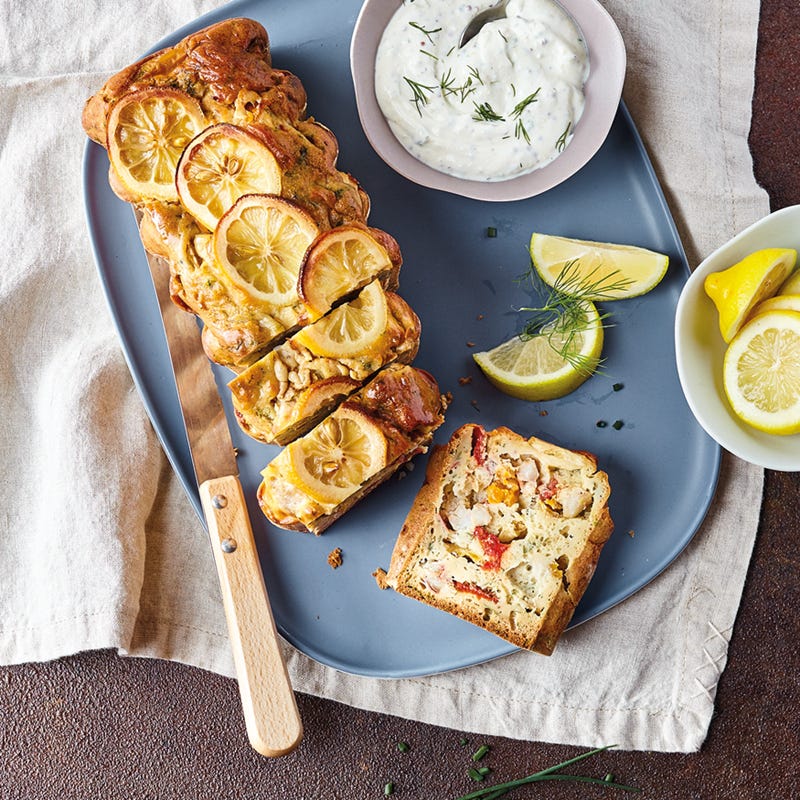 Fischbrot mit Dill und Zitrone