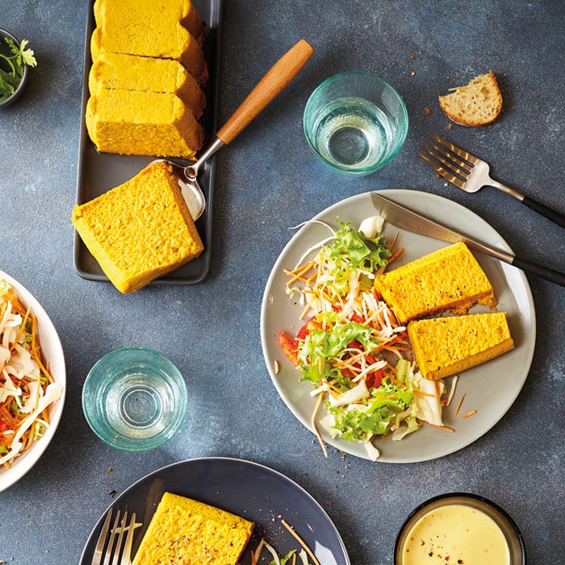 Karottenflan mit Koriander