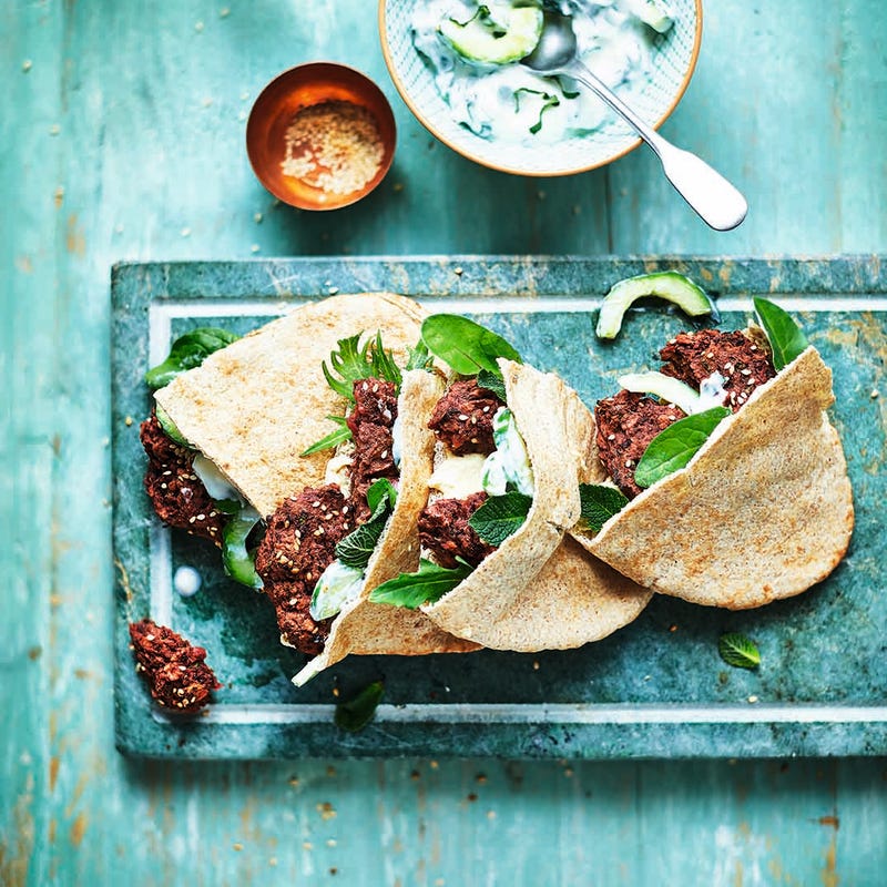 Photo of Beetroot falafel pittas by WW