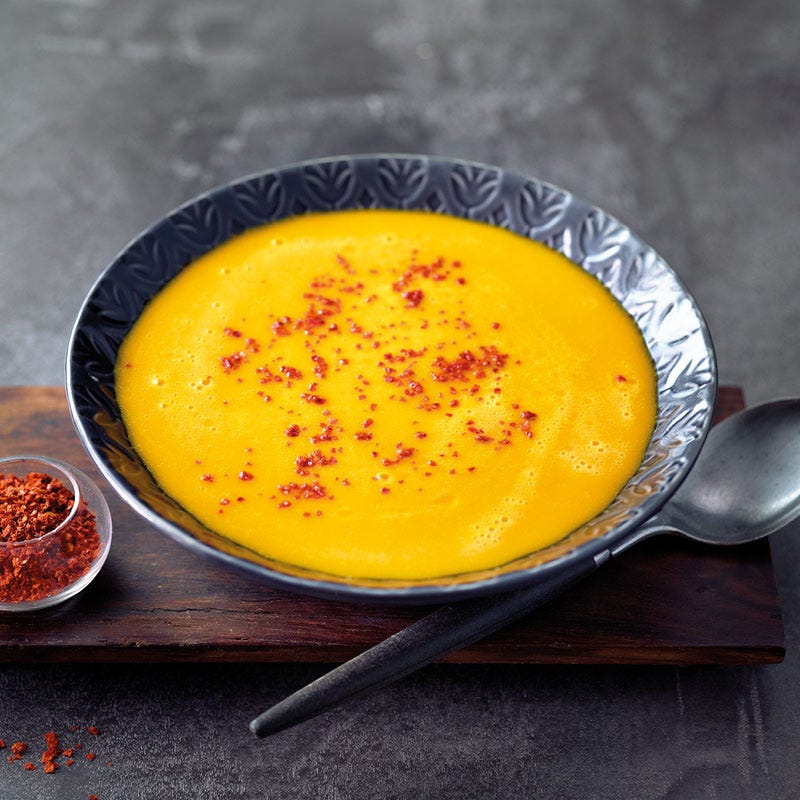 Scharfe Butternutkürbis-Suppe