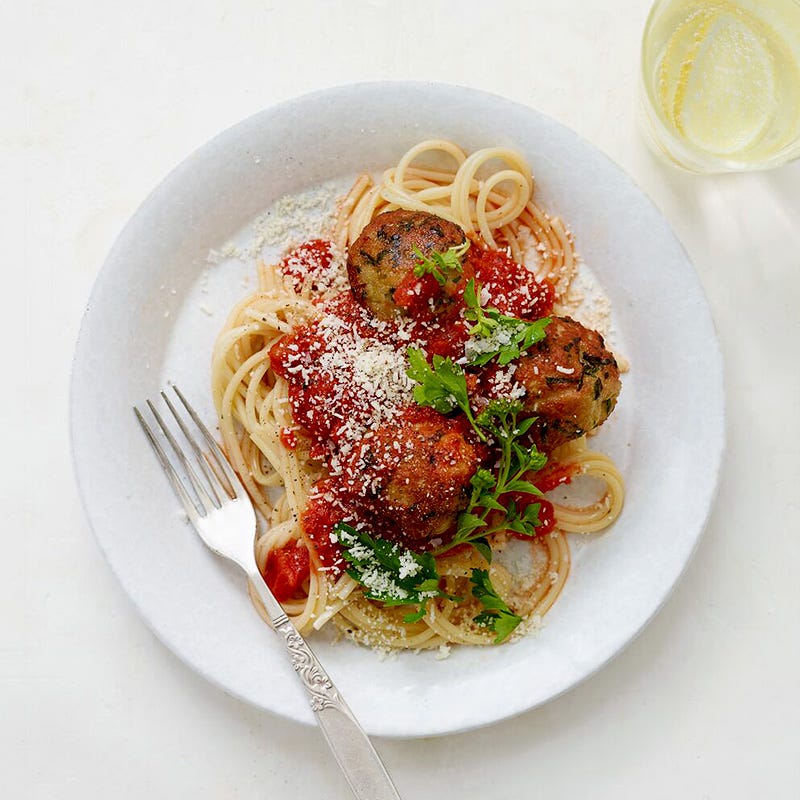 Photo of Spaghetti with Easy Turkey Meatballs by WW