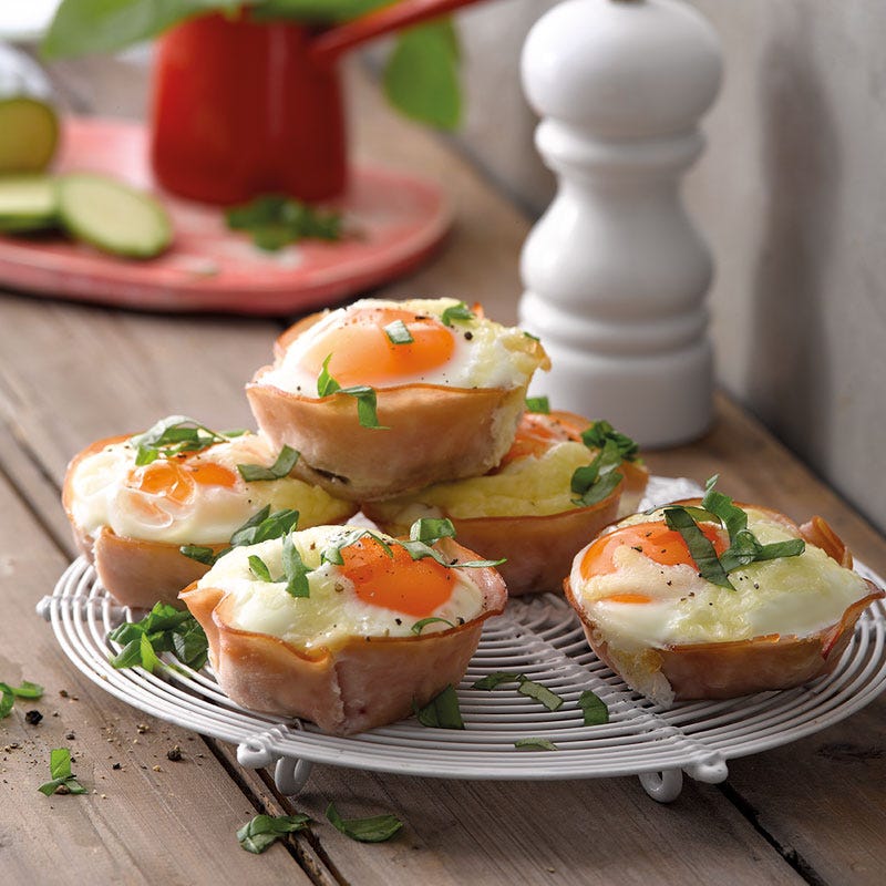 Gebackene Pizza-Eier