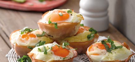 Gebackene Pizza-Eier