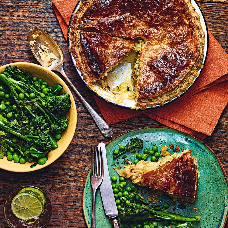 Photo of Cheese & onion pie with minted greens by WW