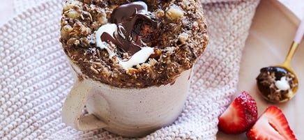 Double chocolate mug muffin