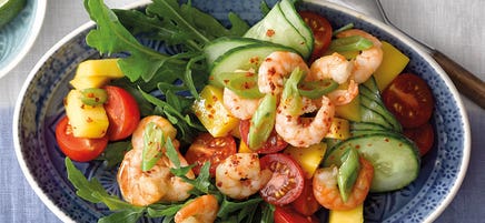 Garnelen-Mango-Salat