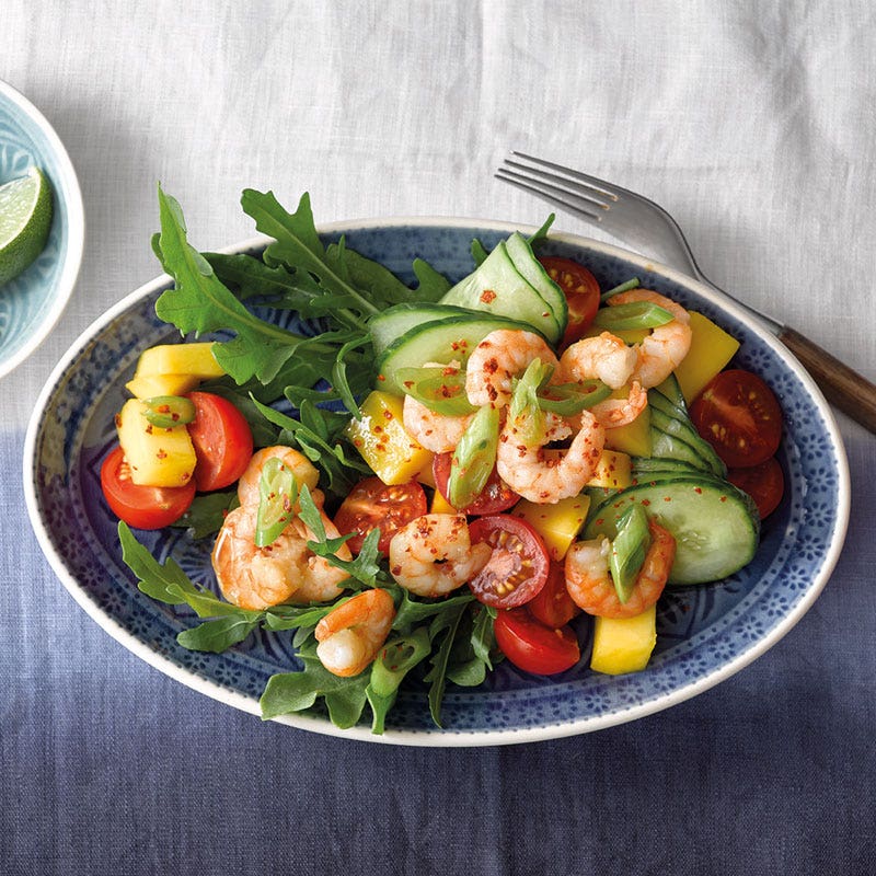 Garnelen-Mango-Salat