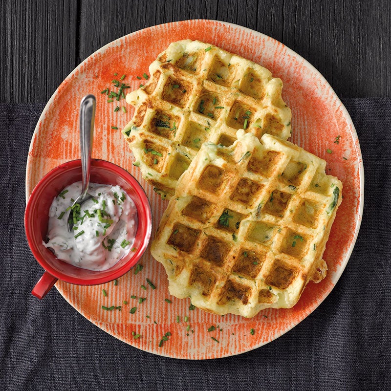Herzhafte Quarkwaffeln mit Blumenkohl Rezept | WW Deutschland Herzhafte Quarkwaffeln mit Blumenkohl Rezept | WW Deutschland