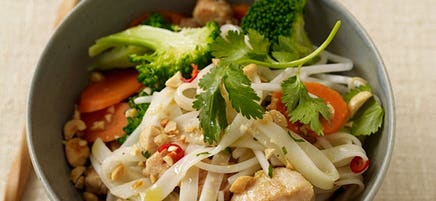 Pad Thaï au poulet