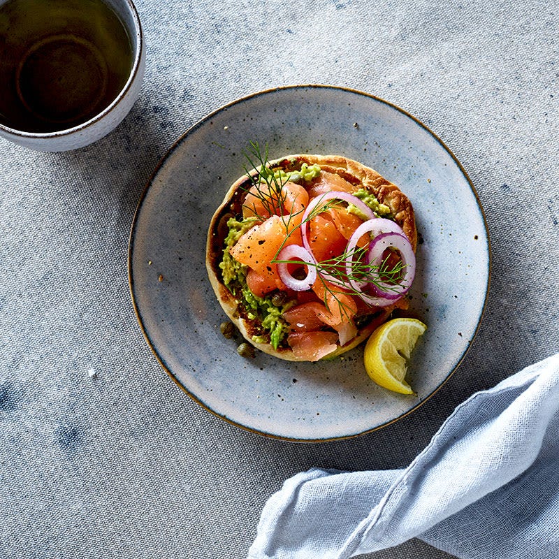 Photo of Smoked salmon & avocado English muffin by WW