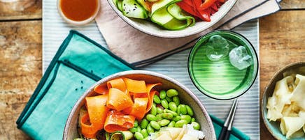 Veggie sushi bowl