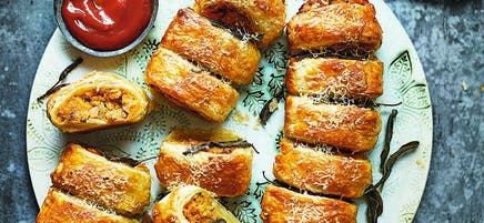 Mini butternut & sage veggie rolls