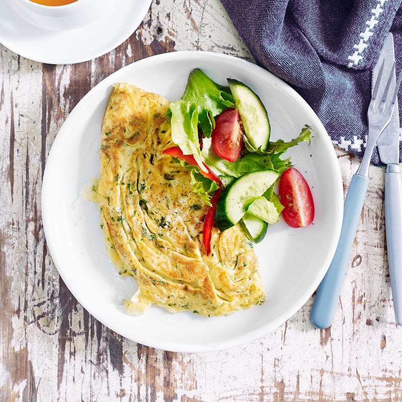 Cheese and herb omelette