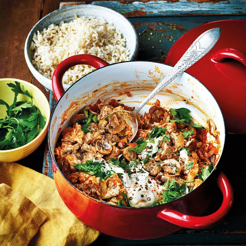 Mushroom stroganoff