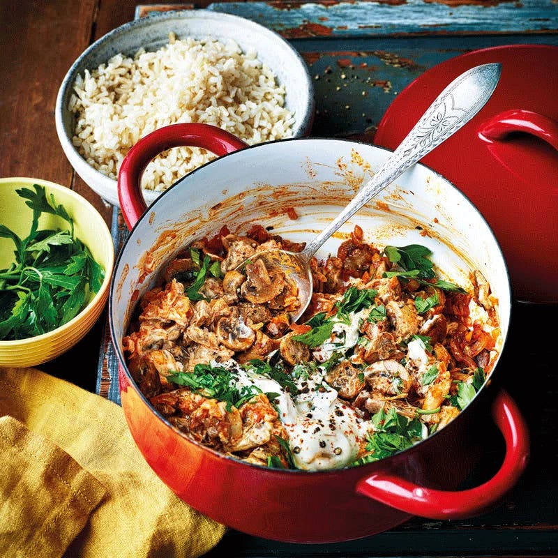 Mushroom stroganoff