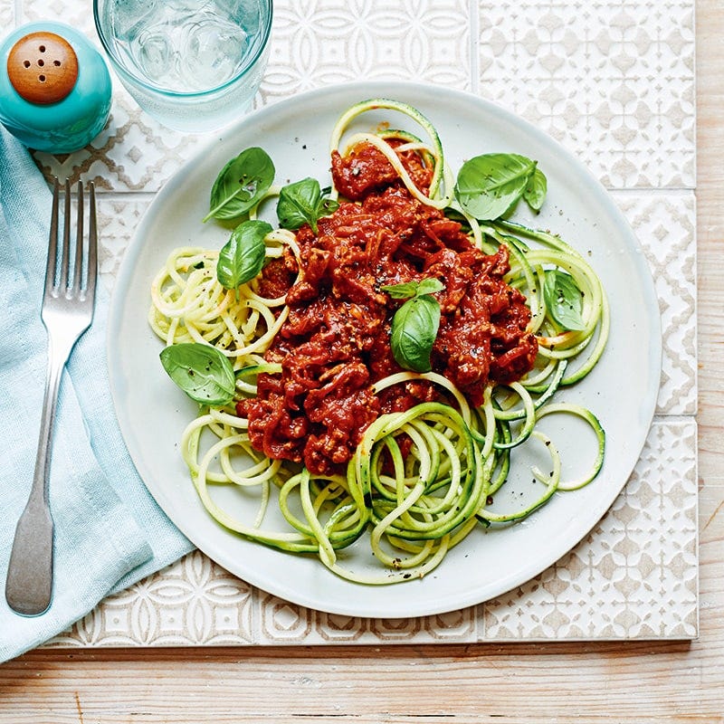 Zoodle bolognese