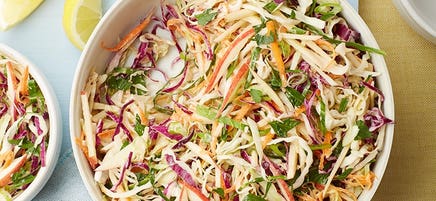Lemony coleslaw with apples