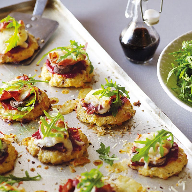 Blumenkohl-Pizza-Häppchen