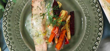 Zeinas smarta favoritlax med ugnsrostade rotfrukter