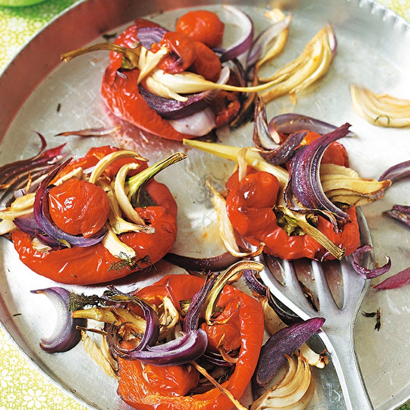 Geröstete Paprika mit Fenchel