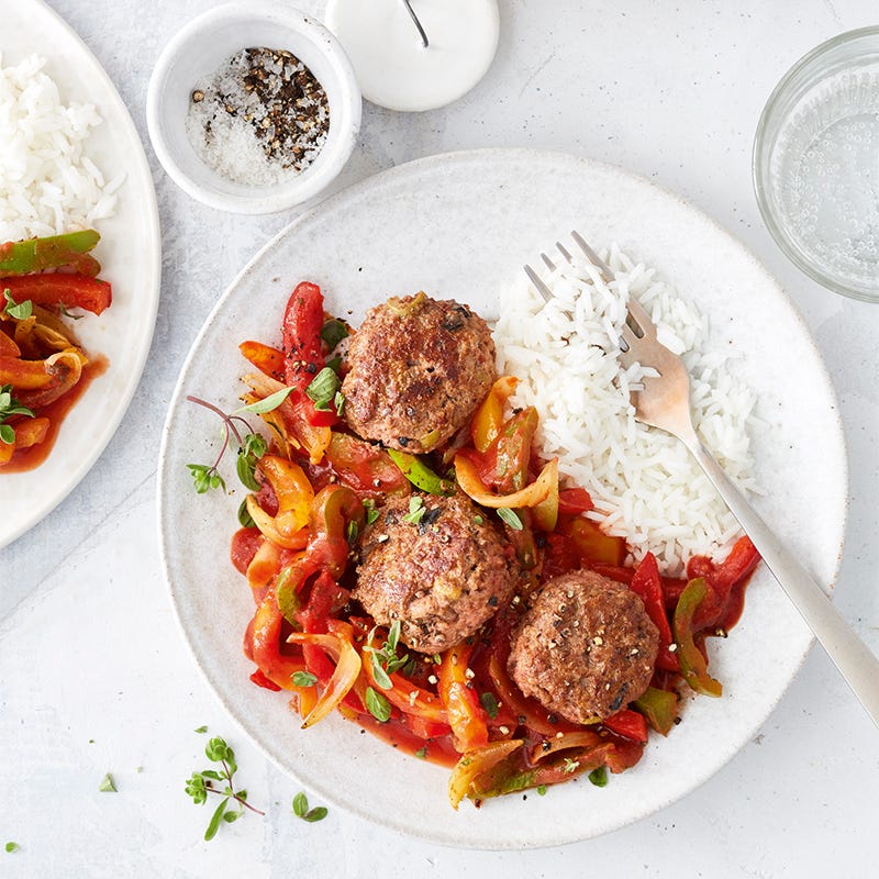 Foto van Mediterrane gehaktballetjes met paprika door WW