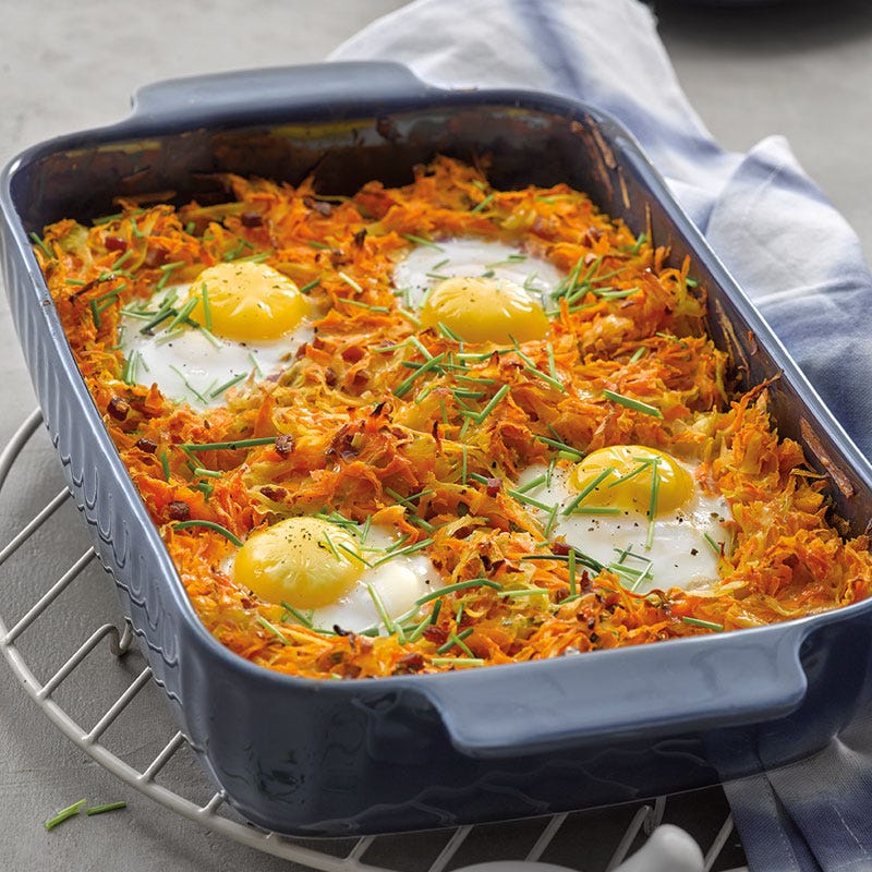 Röstiauflauf mit Ei