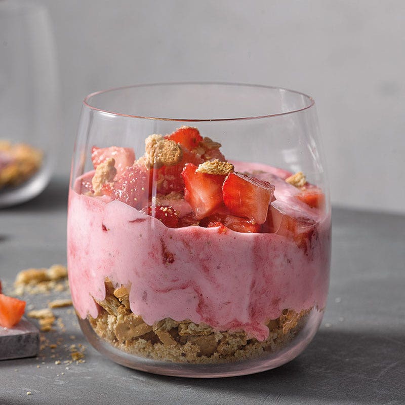 Erdbeer-Skyr-Creme mit Crunch