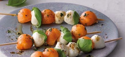 Melonen-Mozzarella-Spieße