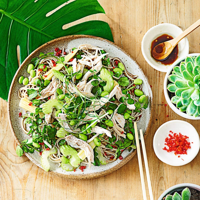 Photo of Poached chicken noodle salad by WW