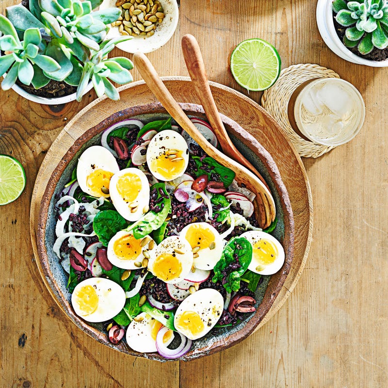 Photo of Egg & black rice salad by WW