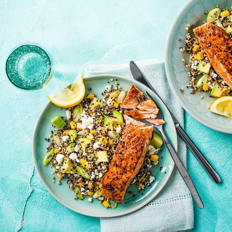 Photo of Blackened salmon with quinoa salad by WW