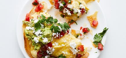 Taco de déjeuner aux œufs brouillés