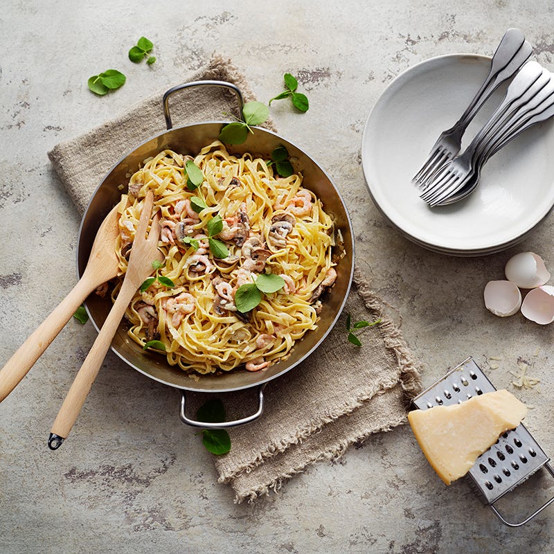 ViktVäktarna - Tagliatelle i svamp- och räksås