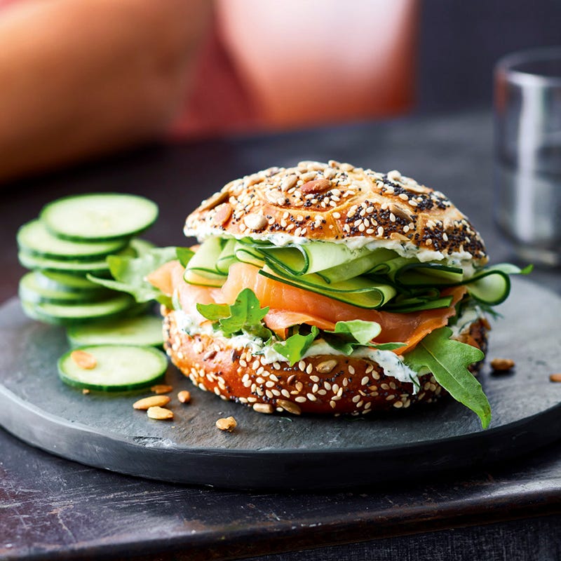 Foto van Broodje met zalm door WW