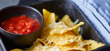 Nachos met salsa
