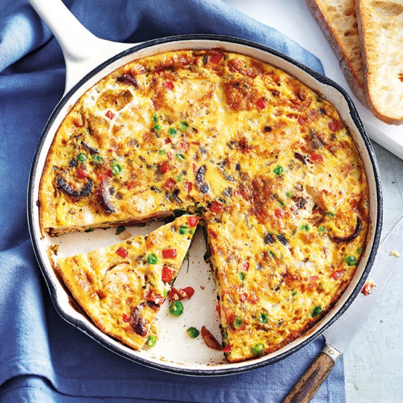 Garnelen-Chorizo-Frittata